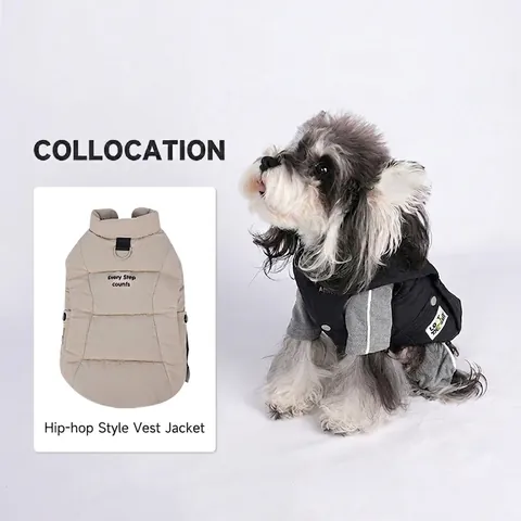 Dog Jumpsuit Pajamas Dralon Soft Warm High Neck Four-Legged Clothing For Small Medium Dogs Autumn Winter