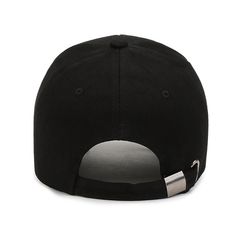 Baseballkappe Aus Baumwolle Mit H-Buchstaben-Stickerei Verstellbare Gebogene Krempe Sonnenschutz Outdoor-Sporthut
