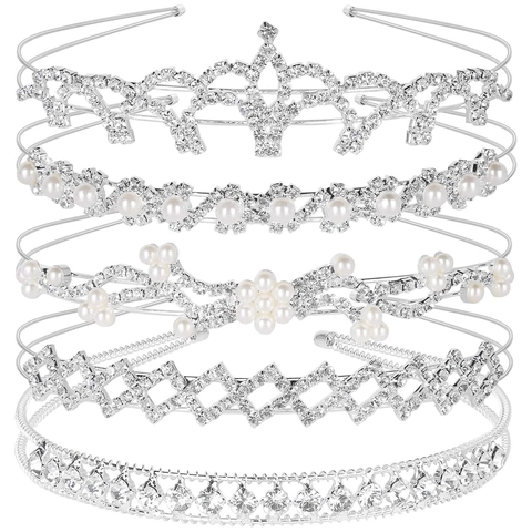 Cerchietto Elegante Con Strass E Künstliche Perle Lega Di Rame Lucido Fiore Farfalla Sposa Fotografia Accessori Per Capelli Donna