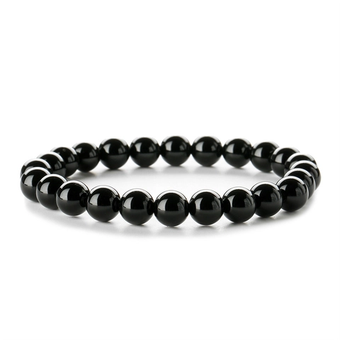 Naturstein Perlenarmband Handgefertigt Achat Amethyst Rosenquarz Kristall Heilung Stretch Schmuck Damen Herren Geschenk