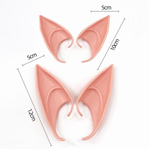 Elfenohren Und Vampirzähne Halloween Cosplay Kostüm Requisiten Latex Harz Spitze Ohren Fangs Für Maskenparty