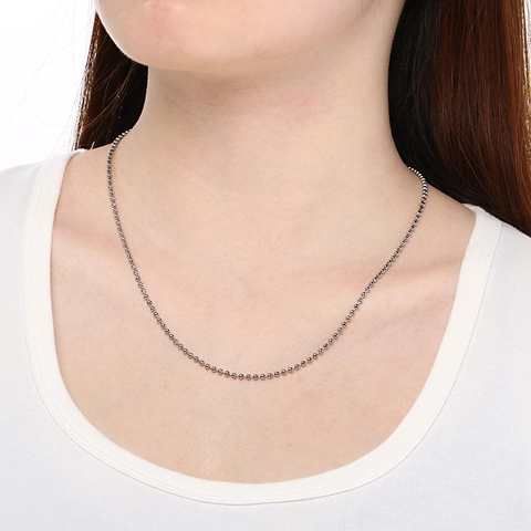 Collana A Catena Con Sfere In Acciaio Inossidabile Minimalista Con Chiusura A Aragosta Catena A Maglie Tonde Ovali Gioielli