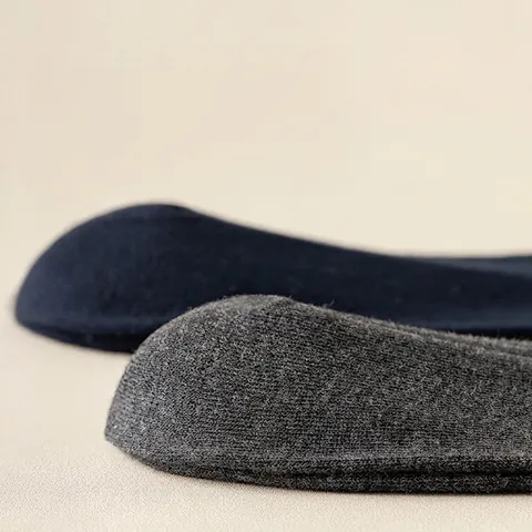 Men Business Crew Socks Australian Cotton Ribbed Mid Calf Breathable Anti Odor Soft Solid Color Comfortable