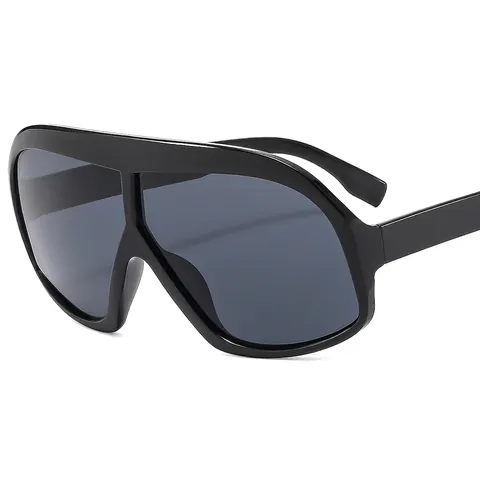 Oversized Shield Sunglasses Fashion Wrap Around One Piece PC Frame UV400 Protection For Men Women Trendy Eyewear