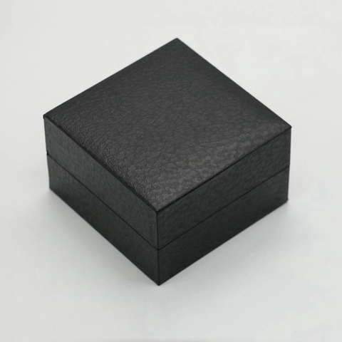 Litchi Pattern PU Leather Watch Box Square Jewelry Storage Display Case With Pillow For Watches Bracelets Gift Packaging