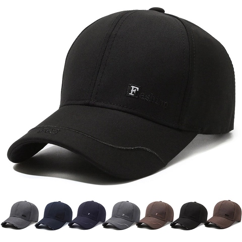 Men's Adjustable Cotton Baseball Cap Outdoor Casual Sun Hat With Fashion Embroidery And Metal Label Retro Sports Dad Hat