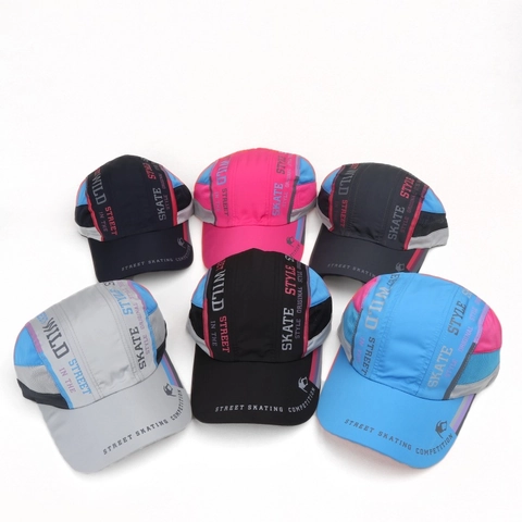 Casquette De Baseball Style Rue Skateboard Séchage Rapide Polyester Maille Respirant Protection Solaire Sport Hommes Femmes