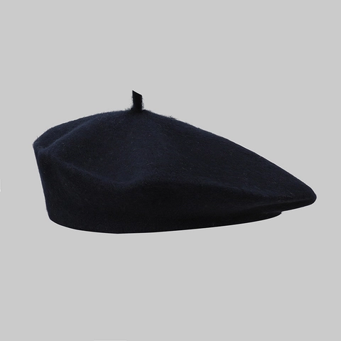 Boina Para Mujer Color Sólido Tacto Lana Otoño Invierno Cálida Estilo Francés Vintage Gorro Pintor Versátil Plegable