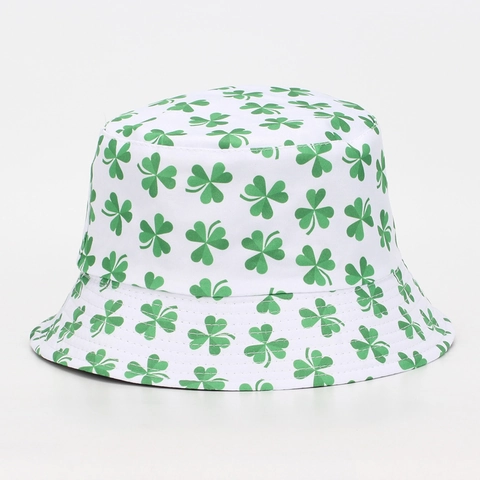 Unisex Καπέλο Bucket Εξωτερικού Χώρου Ηλιοπροστασία Πολυεστέρας Τροπικό Φλοράλ Ηλιοτρόπιο Μανιτάρι Τριφύλλι Καλοκαιρινό Καπέλο Ψαρά