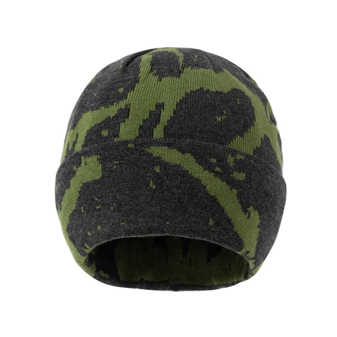 Berretto In Maglia Beanie Spesso Caldo Jacquard Motivo Mimetico Risvolto Inverno Outdoor Casual Per Uomini Donne