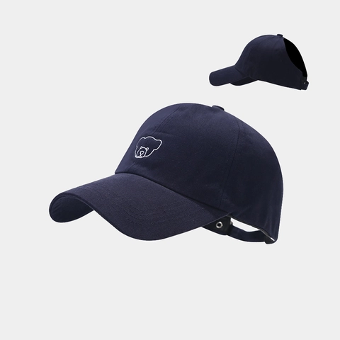 Cappellino Baseball Coda Di Cavallo Cotone Ricamo Orso Traspirante Protezione Solare Regolabile Cappello Sport