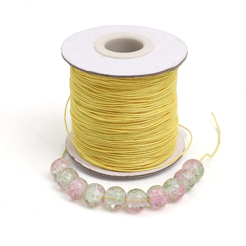 Korean Waxed Cord Thread DIY Jewelry Making Faux Leather String For Bracelet Necklace Beading Crafts Material For Hand Weaving