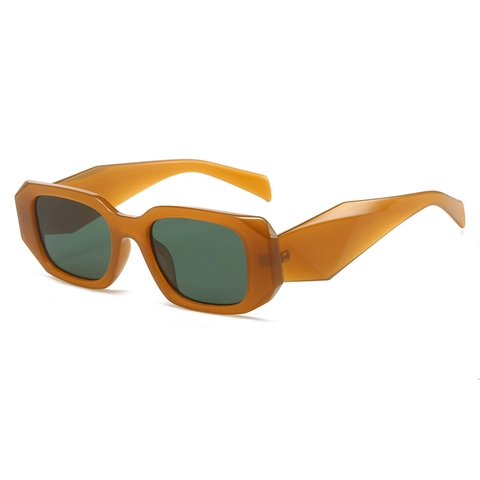 Lunettes De Soleil Carrées Protection UV400 PC Coupe Géométrique Monture Épaisse Rétro Hip Hop Tendance Unisexe