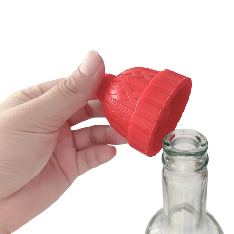 Tappo Per Bottiglia Di Vino In Silicone Creativo Forma Cappello Di Lana Riutilizzabile Ermetico Sigillante Champagne Bevanda