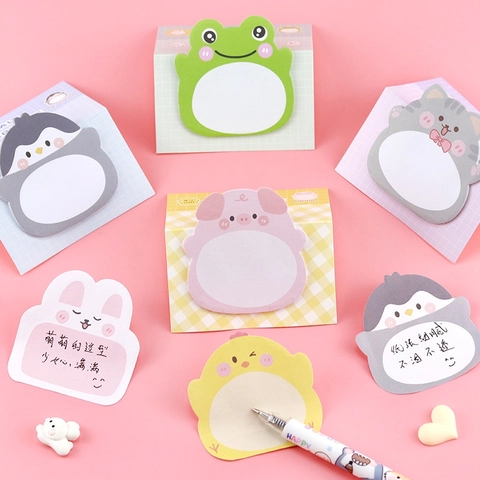 Cartoon Animal Standing Sticky Notes Desktop Decorative Memo Pad Paper Novelty Office Stationery For Students