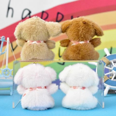 Χαριτωμένο Λούτρινο Μπρελόκ Σκύλος Teddy Γεμιστό Ζωάκι Παιχνίδι Μίνι Κούκλα Κρεμαστό Κόσμημα Για Τσάντα Δώρο