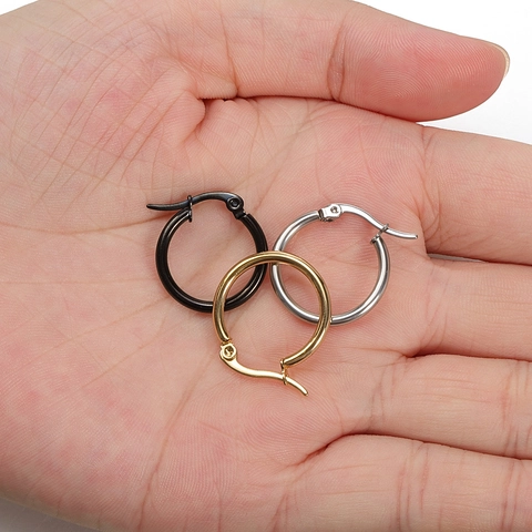 Roestvrijstalen Creolen Minimalistische Grote Cirkels Hoogglans Gepolijst Klassieke Sieraden Mode