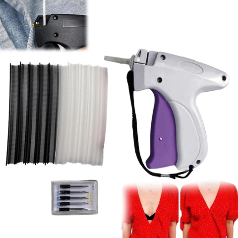 Pistola Per Fissaggio Rapido Indumenti Strumento Cucito Manuale Con Aghi In Acciaio E Fermi In Plastica Colorata