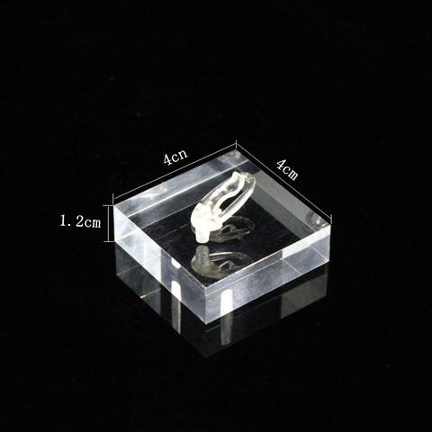 Supporto Per Esposizione Di Gioielli In Acrilico Blocco Portaanelli Trasparente Quadrato Accessori Per Vetrine Per Piccoli Accessori