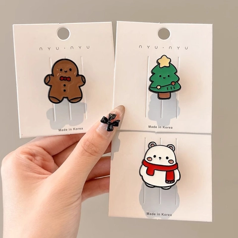 Spille Da Balia Cartone Animato Natale Lega Smalto Babbo Natale Renna Pupazzo Di Neve Albero Accessori Per Abbigliamento Vacanze Regalo Donne