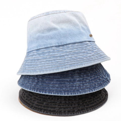 Sombrero De Pescador De Mezclilla Lavada Retro Algodón Plegable Protección Solar Gorra De Pesca Casual Para Mujeres Hombres