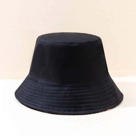 Reversible Bucket Hat Polyester Leaf Print Sun Protection Beach Vacation Tropical Floral Pastoral For Women Breathable
