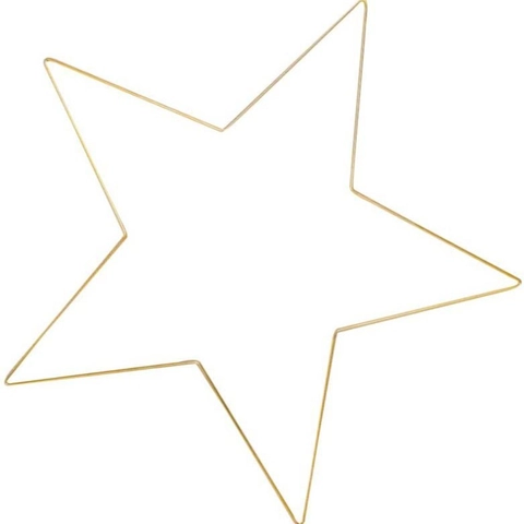 Anello Per Ghirlanda In Metallo A Forma Di Stella Cornice Verniciata Oro Per Acchiappasogni DIY Decorazione Natalizia