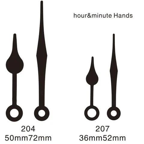 Aluminum Clock Hands For DIY Quartz Wall Clock Repair Silent Metal Hour Minute Needle Home Decor Accessories