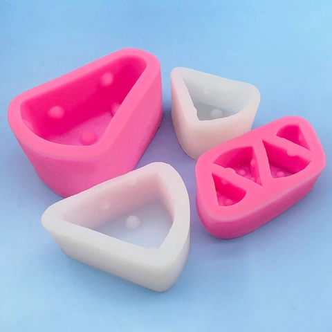 Cheese Shape Silicone Mold For DIY Cake Chocolate Soap Candle Making Food Grade Heat Resistant 3D Baking Tool