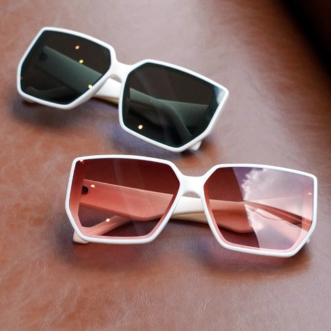 Gafas De Sol Cuadradas Grandes Montura PC Protección UV400 Retro Hip Hop Streetwear Exterior Hombres Mujeres