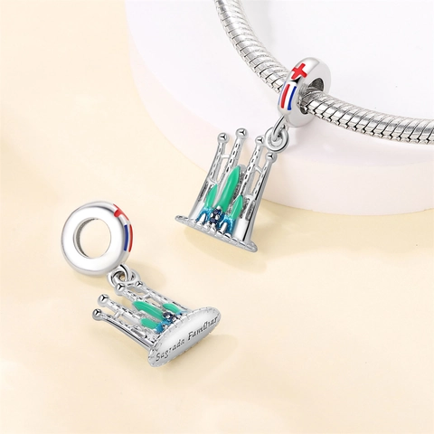 Reise Architektur Perlen Versilbert Emaille Charms Für DIY Armbänder Halsketten Schmuckherstellung Zubehör Damen