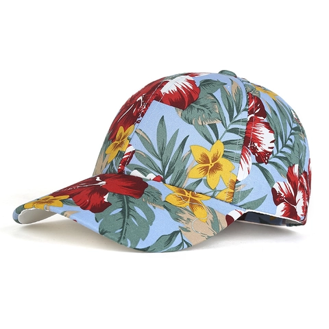 Casquette De Baseball Imprimé Floral Tropical Polyester Protection Solaire Été Extérieur Vacances Chapeau Pour Femmes