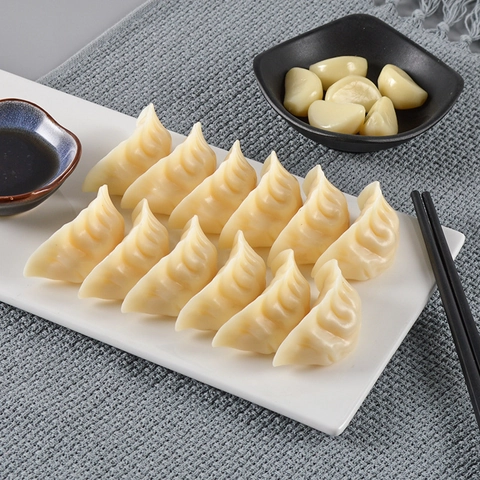 Ρεαλιστική Προσομοίωση Dumpling PVC Μοντέλο Τροφίμων Αξεσουάρ Φωτογραφίας Εκπαιδευτικά Παιχνίδια Για Διακόσμηση Κουζίνας