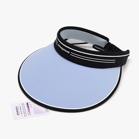Women Sun Visor Hat Empty Top Large Brim UPF 50 UV Protection Foldable Breathable Ice Satin Adjustable Sport Beach