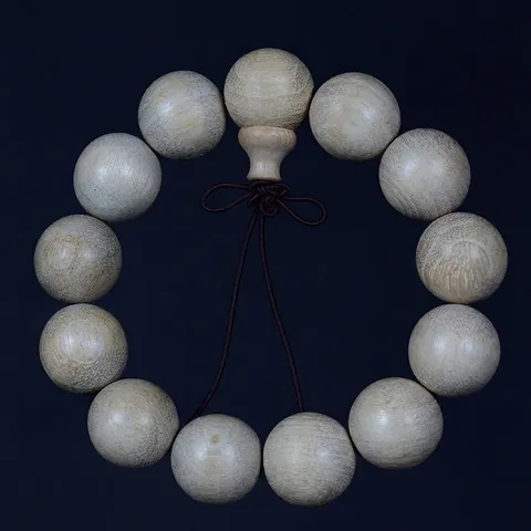 Bracciale Mala Da Preghiera Buddista In Legno Di Canfora Naturale Gioielli Zen Da Meditazione Etnica Unisex Grano Lucidato Multistrato