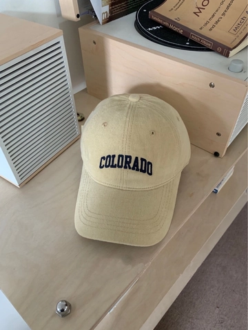 Berretto da Baseball in Cotone di Alta Qualità per Uomo Donna Soft Top Tesa Curva Ricamo Lettera Colorado Retro Cappello da Sole Casual