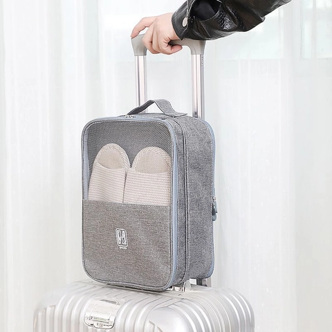 Reis Schoenen Opbergtas Oxford Doek Waterdicht Multi Layer Draagbare Koffer Handvat Organizer Voor Reizen