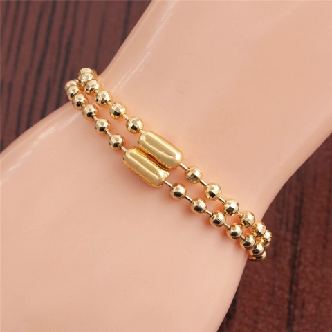 Collar Y Pulsera De Cuentas De Cobre Facetadas Doradas Joyas De Moda Simple Para Mujeres Accesorios Elegantes