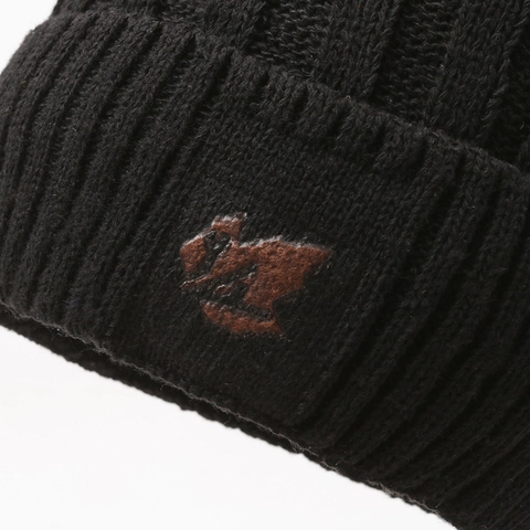 Winter Knit Beanie Scarf Gloves Polyester Fleece Lined Warm Outdoor Cycling Touchscreen Non-Slip Men Women