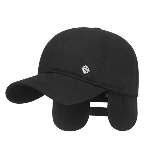 Cappello Da Baseball Invernale Da Uomo Foderato In Pile Caldo Antivento Con Paraorecchie Pieghevoli Sport All'aperto