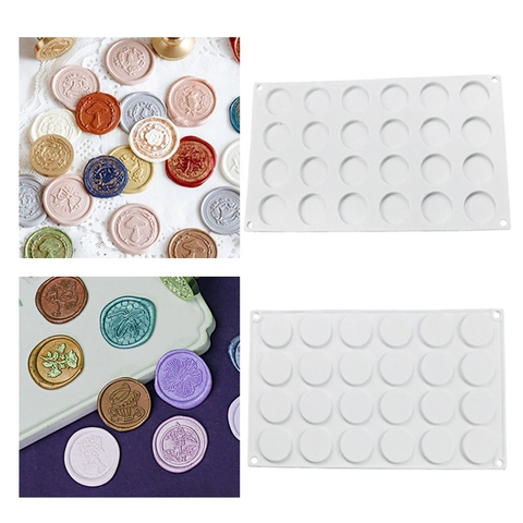 Round Silicone Mold For Baking Multi Cavity DIY Mousse Cake Chocolate Wax Seal Beads Crafting Tool