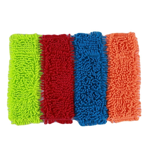 Chenille Mop Refill Pads Microfiber Replacement Head Highly Absorbent Washable Reusable Floor Cleaning Cloth