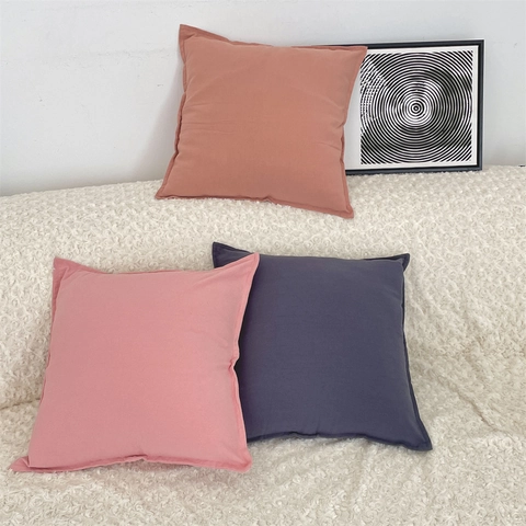 Federe Per Cuscini Quadrate Minimaliste Moderne Tinta Unita Cotone Lino Per Divano Soggiorno Ufficio