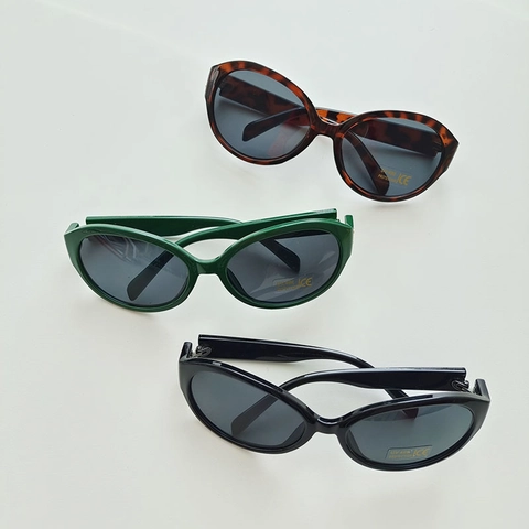 Kids Sunglasses UV400 Protection Oval Frame Vintage Fashion Eyewear For Boys Girls Toddler Outdoor Travel