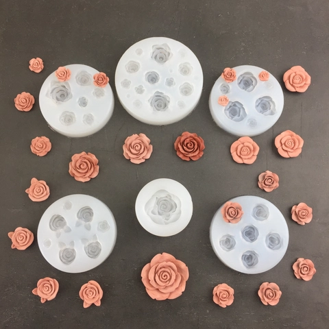 Stampo In Silicone Fiore Rosa Per Decorazione Torte Sapone Candela Resina Fai Da Te Flessibile Resistente Calore