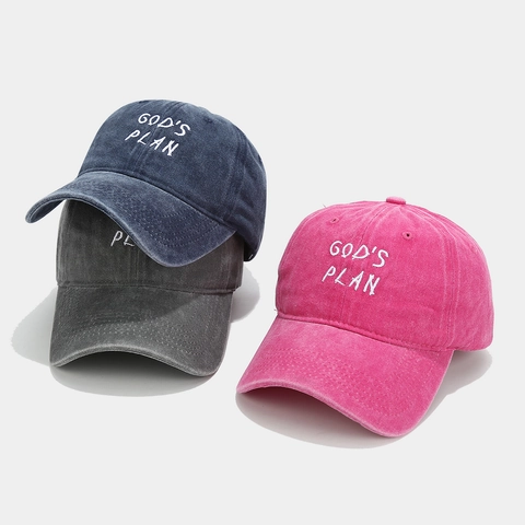 Gorra De Béisbol De Algodón Lavado Vintage Bordado Letras Ajustable Protección Solar Sombrero Retro
