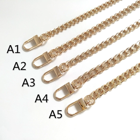 Metal Bag Chain Strap Alloy Iron Polished Replacement Crossbody Shoulder Handbag DIY With Lobster Clasps