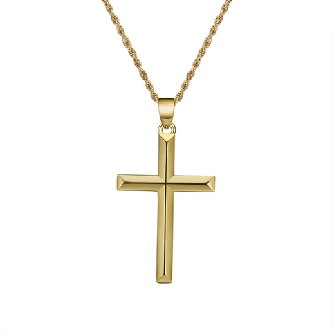 925 Sterlingsilber Kreuz Anhänger Halskette Für Herren Hip Hop Einfaches Kreuz Schmuck Mit Kordelkette Lederband Halskette