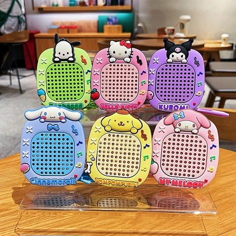Cartoon Sanrio Steel Ball Drawing Board Keychain Cute Kuromi Couple Bag Pendant Small Gift