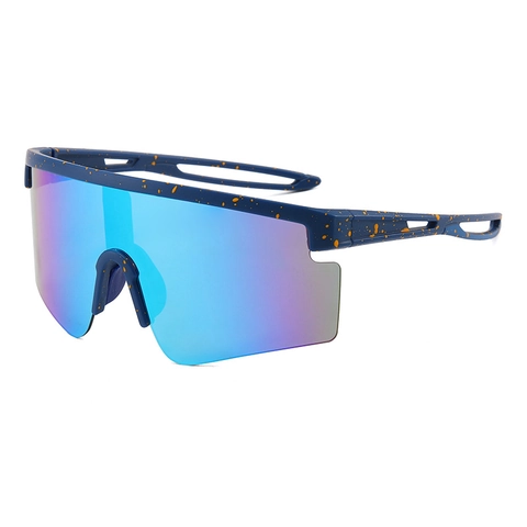 Wielersport Zonnebril PC Frame UV400 Geïntegreerde Grote Lens Winddichte Outdoor Bril Voor Heren En Dames